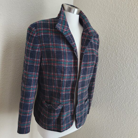 Norton McNaughton Womens Jacket‎ Size 14 Multicolor Plaid academia collegiate - Picture 2 of 12